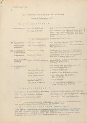 Zweites Trimester 1955/56