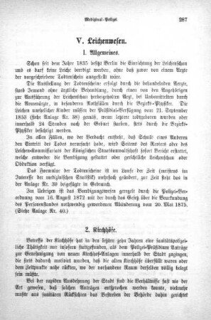 V. Leichenwesen