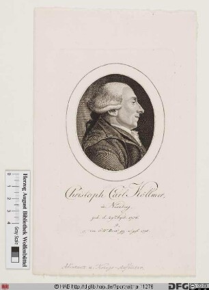 Bildnis Christoph Carl Köllmer