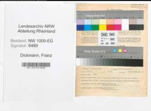 Entnazifizierung Franz Dickmann, geb. 29.06.1898 (Beamter)