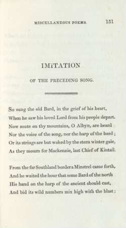 Imitation of the preceding song