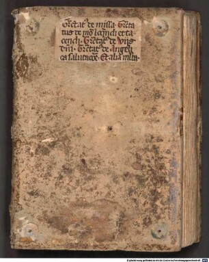 De missa "Sapientia aedificavit" - BSB Clm 18637