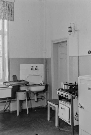 Wohnhausinnenansicht Küche : Wohnraum. Ansicht einer Küche