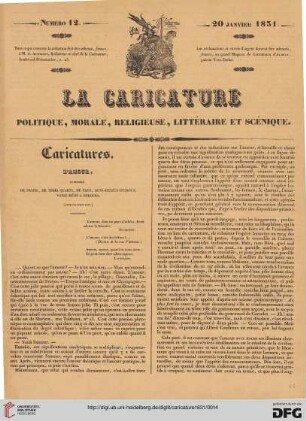 Numéro 12 (20 Janvier 1831)