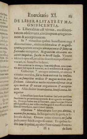 115-129, XI. De liberalitate & magnificentia