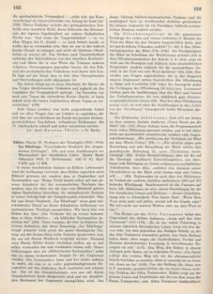 155-157 [Rezension] Kähler, Martin, Zur Bibelfrage