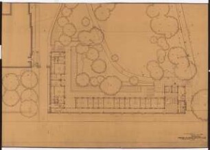 Reichsluftfahrtministerium, Berlin: Teilgrundriss Verbindungsbau 1:100 (EG)