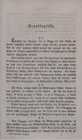 Grundbegriffe.