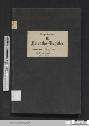 Heiratsregister Booßen 1885