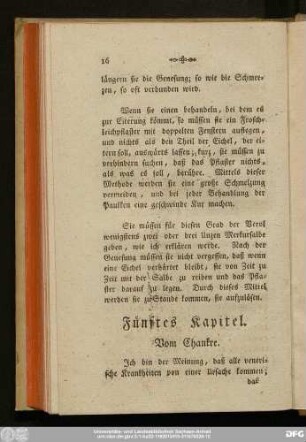 Fünftes Kapitel. Vom Chankre.
