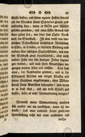 45-55, Wiewohl meine Verwunderung minder ...