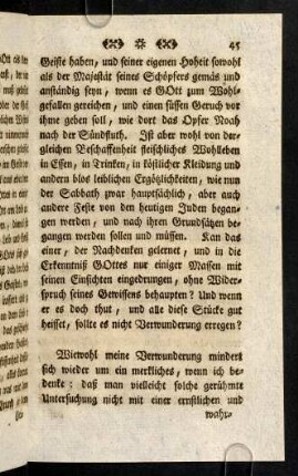 45-55, Wiewohl meine Verwunderung minder ...
