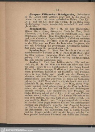 Coupon Pötzscha-Königstein