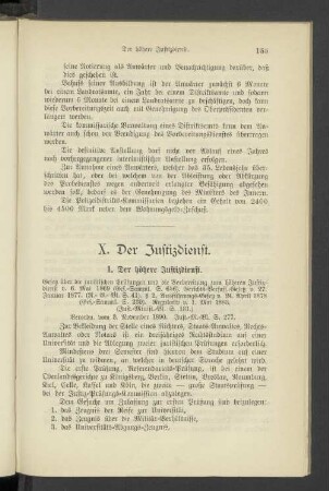 X. Der Justizdienst.