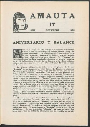 Aniversario y balance : [Editorial]