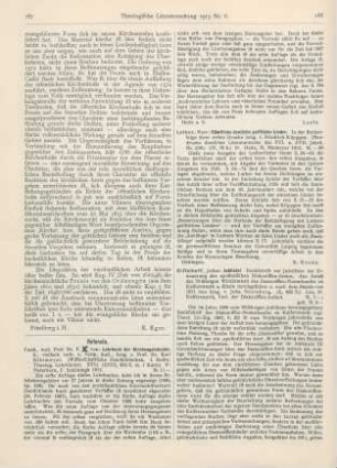 188 [Rezension] Luther, Mart., Sämtliche deutsche geistliche Lieder. In der Reihenfolge ihrer ersten Drucke hrsg. v. Friedrich Klippgen