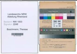 Entnazifizierung Therese Buschmann , geb. 09.11.1906 (Bueroangestellte)