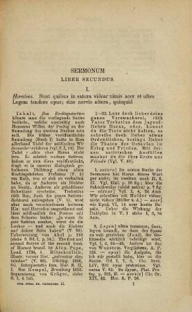 Des Q. Horatius Flaccus Sermonen, 2. Der Sermonen Buch II