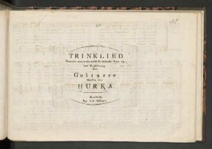 Trinklied: Freunde man muss nicht so thöricht seyn etc. : mit Begleitung der Guitarre