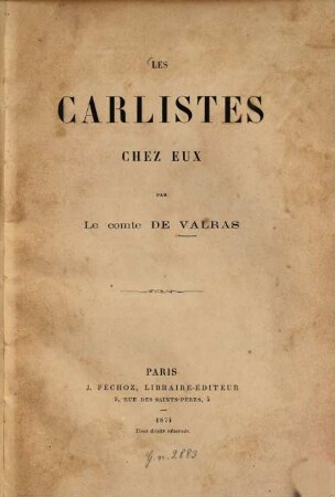 Les Carlistes chez eux