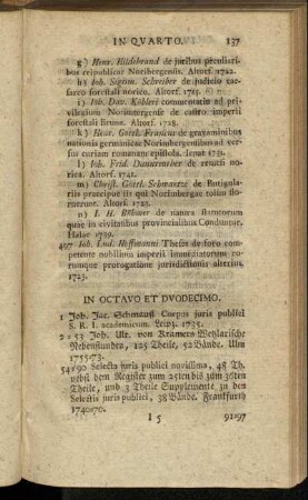 In octavo et duodecimo.