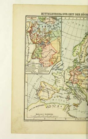 Mitteleuropa zur Zeit der höchsten Machtentfaltung Frankreichs 1812