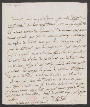 Brief an Johann Valentin Teichmann : o.D.