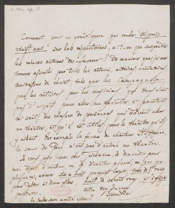 Brief an Johann Valentin Teichmann : o.D.