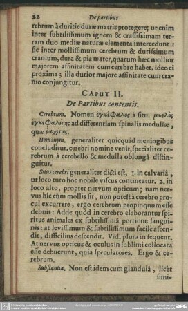 Caput II. De Partibus contentis