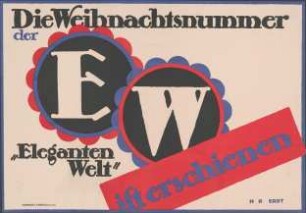 Die Weihnachtsnummer der "Eleganten Welt"