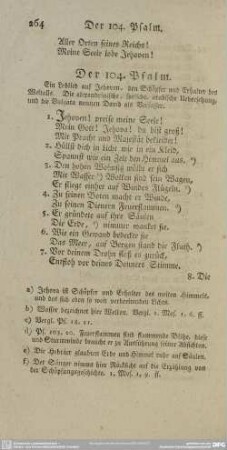 Der 104. Psalm