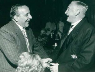 Karneval 1955. O. E. Hasse und Dr. Stumm