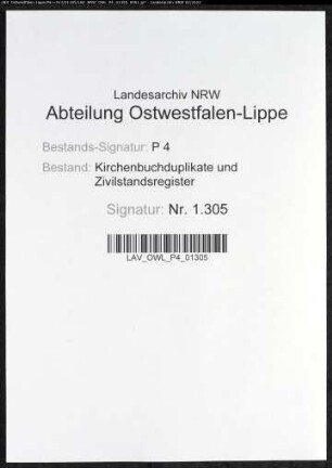 Kirchenbuchduplikat der katholischen Gemeinde Iserlohn (GHT 1839). (Gemeinde: Iserlohn, katholische Gemeinde)