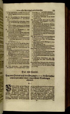 Das erste Capitel – Das achte Capitel