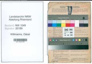 Entnazifizierung Oskar Willmanns , geb. 27.07.1898 (Angestellter)