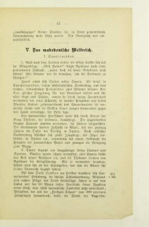 V. Das makedonische Weltreich