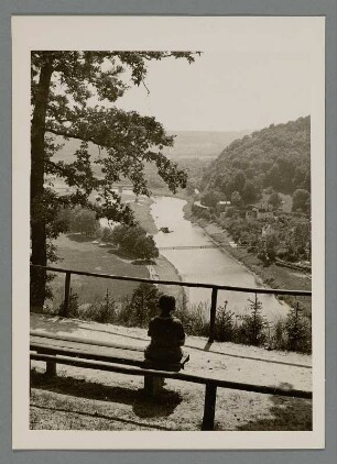 Hann. Münden. Blick auf die Fulda kurz vor dem Zusammenfluss mit der Werra zur Weser