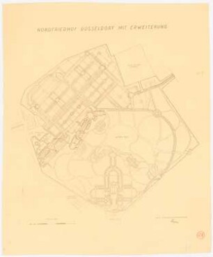 Nordfriedhof, Düsseldorf: Grundriss