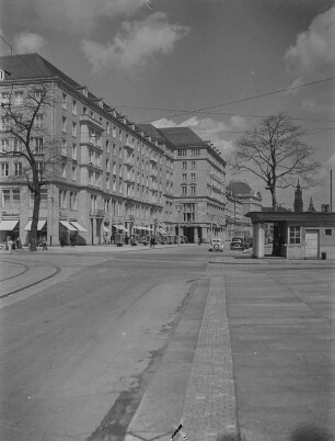 Dresden-Altstadt. Blick vom Dr.-Külz-Ring zum Altmarkt