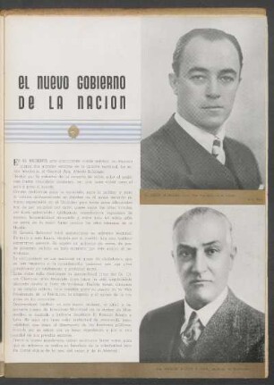 El nuevo gobierno de la Nación