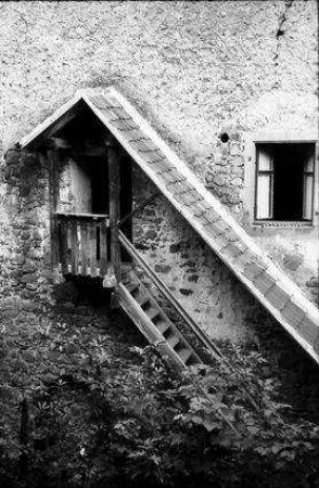Reichenweier, Riquewihr: Treppe an der Stadtmauer