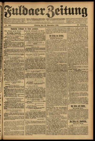 Ausgabe vom Montag, den 13. November 1916.
