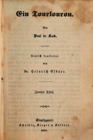 Paul de Kock's humoristische Romane, deutsch bearbeitet von Heinrich Elsner. 48