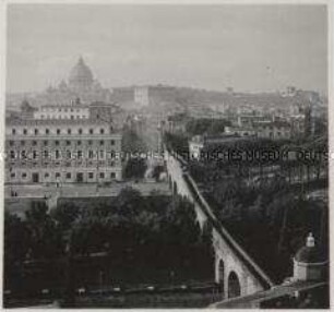 Rom, Blick von der Engelsburg zur Vatikanstadt