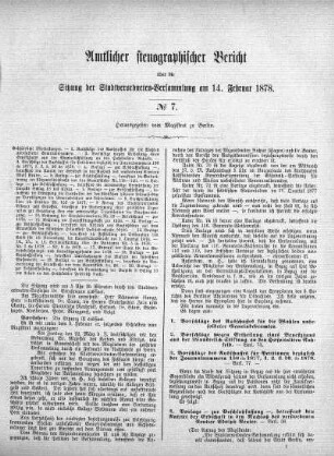 No 7, 14. Februar 1878
