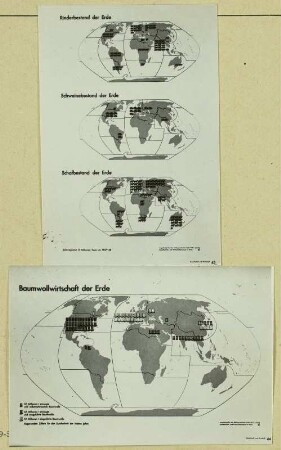 Baumwollwirtschaft der Erde, Schaubild, um 1930