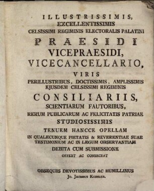 Dissertatio iuris publici de differentiis iurium Imperii ac dominii, eorumque effectibus in regimine territoriali