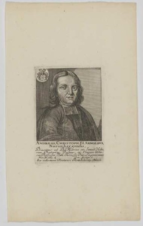 Bildnis des Andreas Christoph Arnoldus