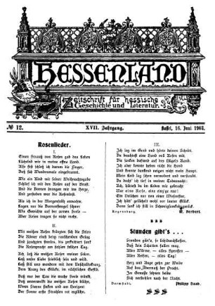 No. 12, 16. Juni 1903