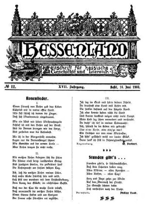 No. 12, 16. Juni 1903